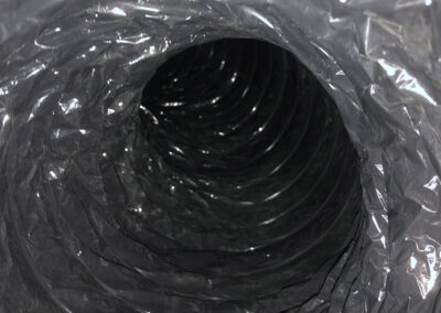 Clean and dust-free air duct after professional cleaning, with smooth, clear walls allowing for improved airflow.